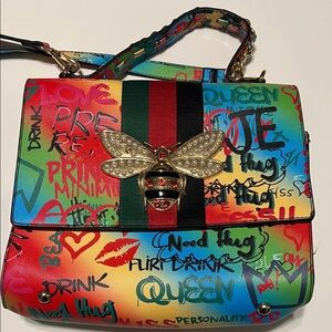 Colorful Graffiti Handbag